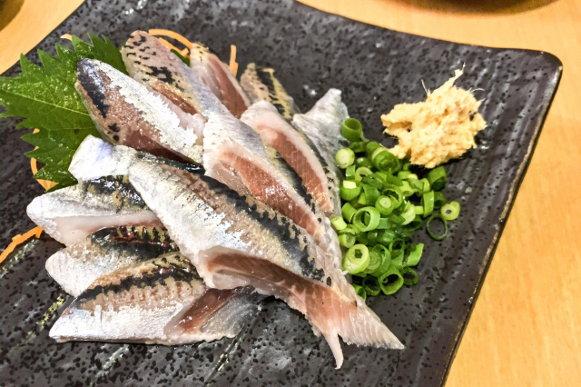 小鰯の刺身の画像